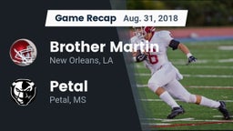Recap: Brother Martin  vs. Petal  2018