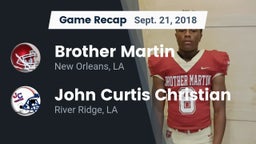 Recap: Brother Martin  vs. John Curtis Christian  2018