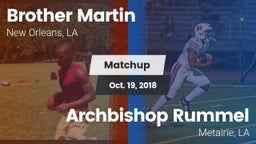 Matchup: Brother Martin vs. Archbishop Rummel  2018