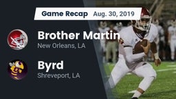 Recap: Brother Martin  vs. Byrd  2019