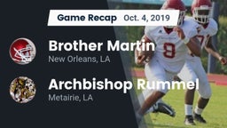 Recap: Brother Martin  vs. Archbishop Rummel  2019
