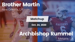 Matchup: Brother Martin vs. Archbishop Rummel  2020