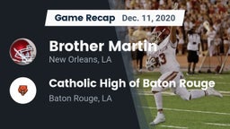 Recap: Brother Martin  vs. Catholic High of Baton Rouge 2020