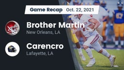 Recap: Brother Martin  vs. Carencro  2021