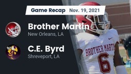Recap: Brother Martin  vs. C.E. Byrd  2021