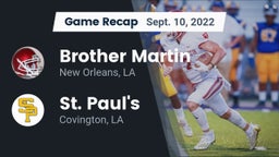 Recap: Brother Martin  vs. St. Paul's  2022