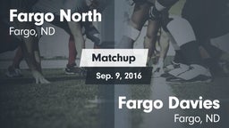 Matchup: Fargo North vs. Fargo Davies  2016