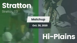 Matchup: Stratton vs. Hi-Plains 2020