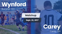 Matchup: Wynford vs. Carey  2017