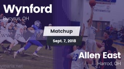 Matchup: Wynford vs. Allen East  2018