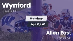 Matchup: Wynford vs. Allen East  2019