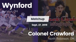 Matchup: Wynford vs. Colonel Crawford  2019