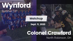 Matchup: Wynford vs. Colonel Crawford  2020