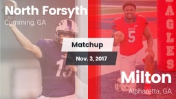 Matchup: North Forsyth vs. Milton  2017