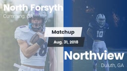 Matchup: North Forsyth vs. Northview  2018