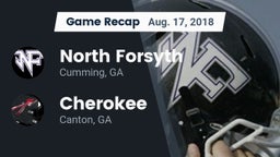 Recap: North Forsyth  vs. Cherokee  2018