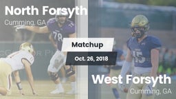 Matchup: North Forsyth vs. West Forsyth  2018
