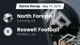 Recap: North Forsyth  vs. Roswell Football 2019