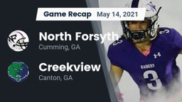 Recap: North Forsyth  vs. Creekview  2021