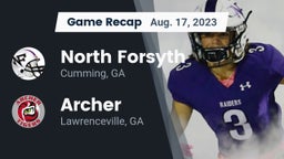 Recap: North Forsyth  vs. Archer  2023