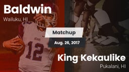 Matchup: Baldwin vs. King Kekaulike  2017