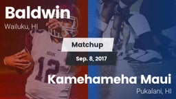 Matchup: Baldwin vs. Kamehameha Maui  2017