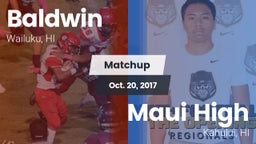 Matchup: Baldwin vs. Maui High 2017