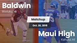 Matchup: Baldwin vs. Maui High 2018