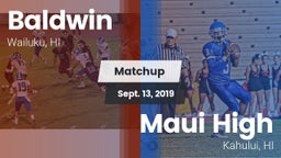 Matchup: Baldwin vs. Maui High 2019