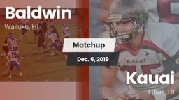 Matchup: Baldwin vs. Kauai  2019