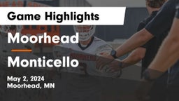 Moorhead  vs Monticello  Game Highlights - May 2, 2024