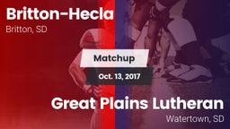 Matchup: Britton-Hecla vs. Great Plains Lutheran  2017
