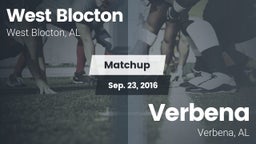 Matchup: West Blocton vs. Verbena  2016