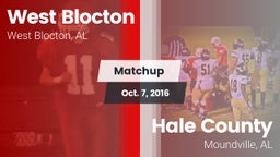 Matchup: West Blocton vs. Hale County  2016
