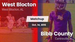 Matchup: West Blocton vs. Bibb County  2016