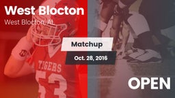 Matchup: West Blocton vs. OPEN 2016