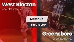 Matchup: West Blocton vs. Greensboro  2017