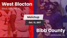 Matchup: West Blocton vs. Bibb County  2016