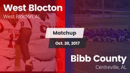 Matchup: West Blocton vs. Bibb County  2017
