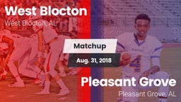 Matchup: West Blocton vs. Pleasant Grove  2018
