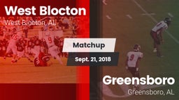 Matchup: West Blocton vs. Greensboro  2018