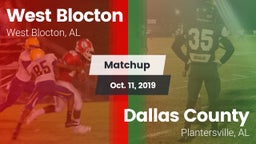 Matchup: West Blocton vs. Dallas County  2019