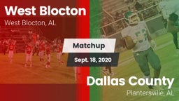 Matchup: West Blocton vs. Dallas County  2020
