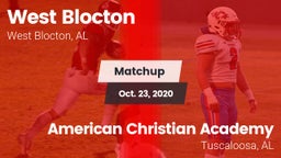 Matchup: West Blocton vs. American Christian Academy  2020