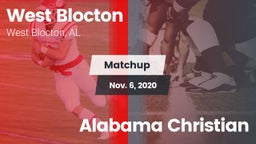 Matchup: West Blocton vs. Alabama Christian 2020