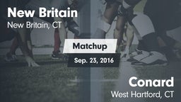 Matchup: New Britain vs. Conard  2016