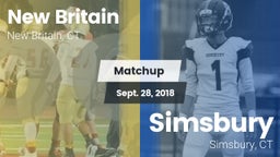 Matchup: New Britain vs. Simsbury  2018