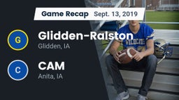 Recap: Glidden-Ralston  vs. CAM  2019