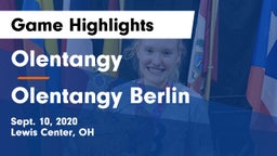 Olentangy  vs Olentangy Berlin  Game Highlights - Sept. 10, 2020