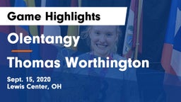 Olentangy  vs Thomas Worthington  Game Highlights - Sept. 15, 2020